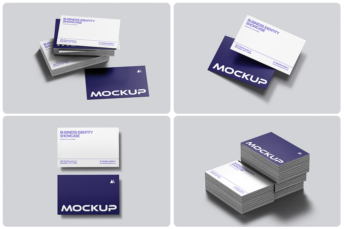 85x55mm Business Card Stack Mockup, a Pens & Pencil Mockup by RamStudio2 (Photo 3 of 10)