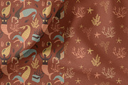 Boho Marmaids, a Pattern Graphic by watercolor kamill (Thumbnail 4 of 7)