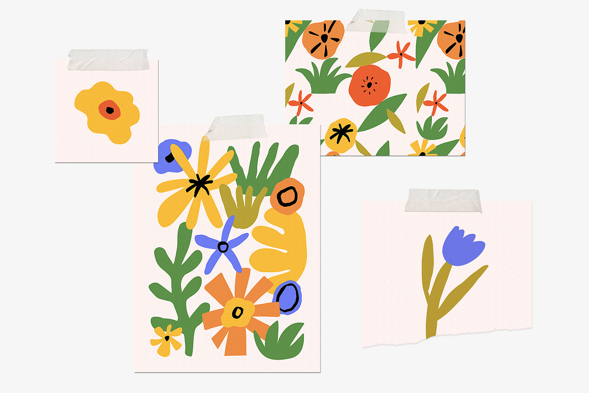 FLOWER MARKET 3 Graphics Bundle, a Pattern Graphic by Katerina Osa (Photo 10 of 23)