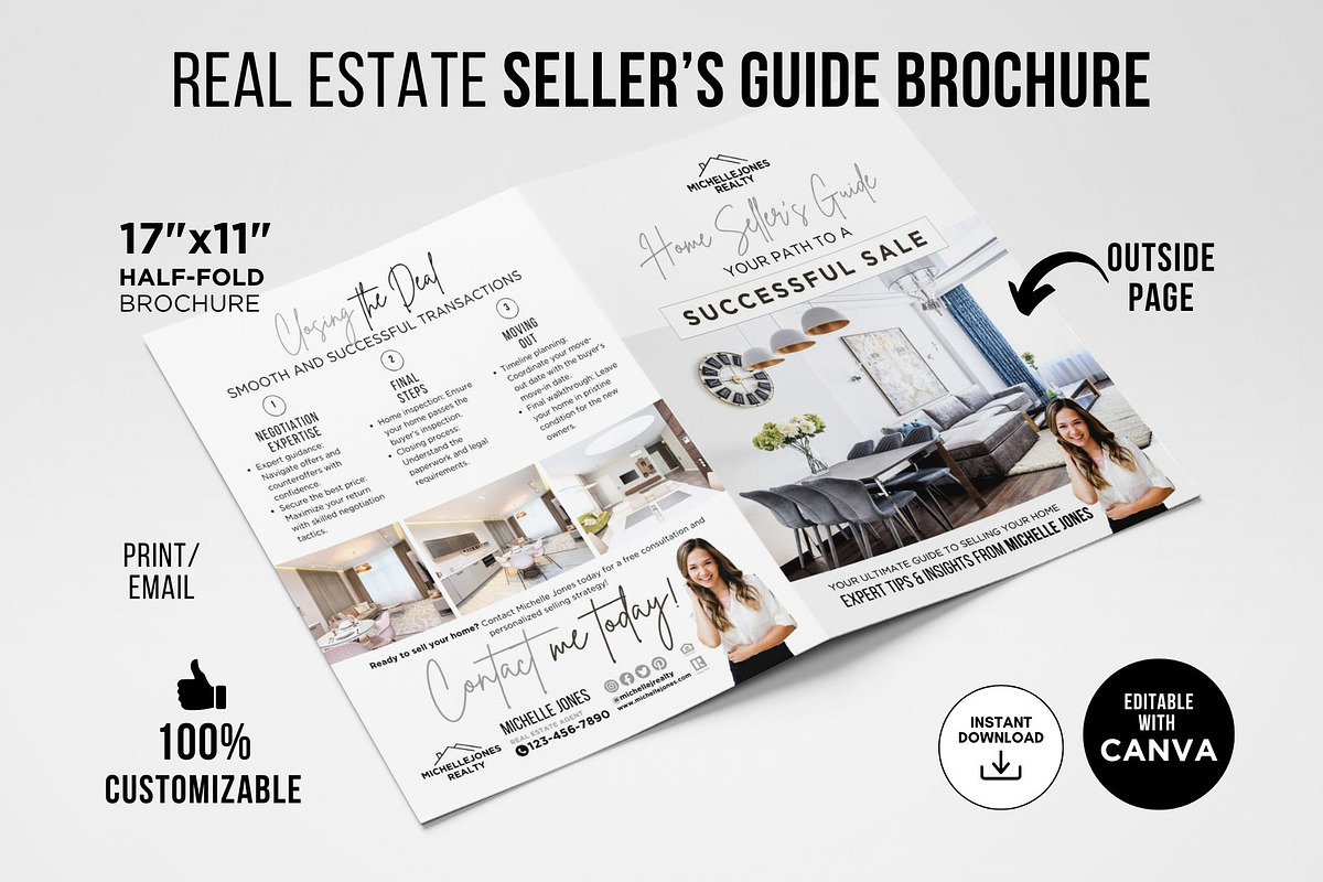 Home Seller Guide Brochure, a Brochure Template by CreativeVinesStore (Photo 3 of 7)