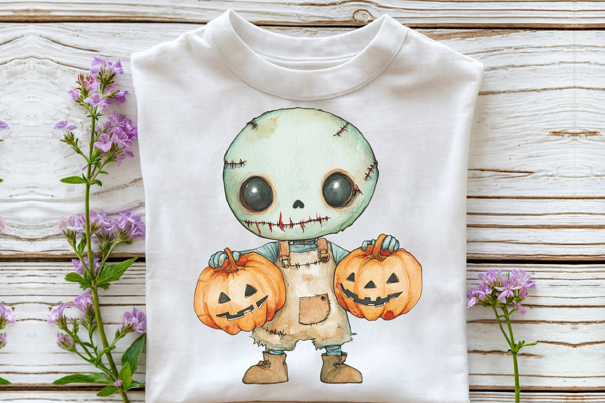 Cute Kawaii Zombie Doll Clipart, an Illustration by CraftArtStudio (Photo 4 of 6)