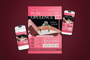 Jewelry Promotion Flyer Set, a Flyer Template by The Good Store