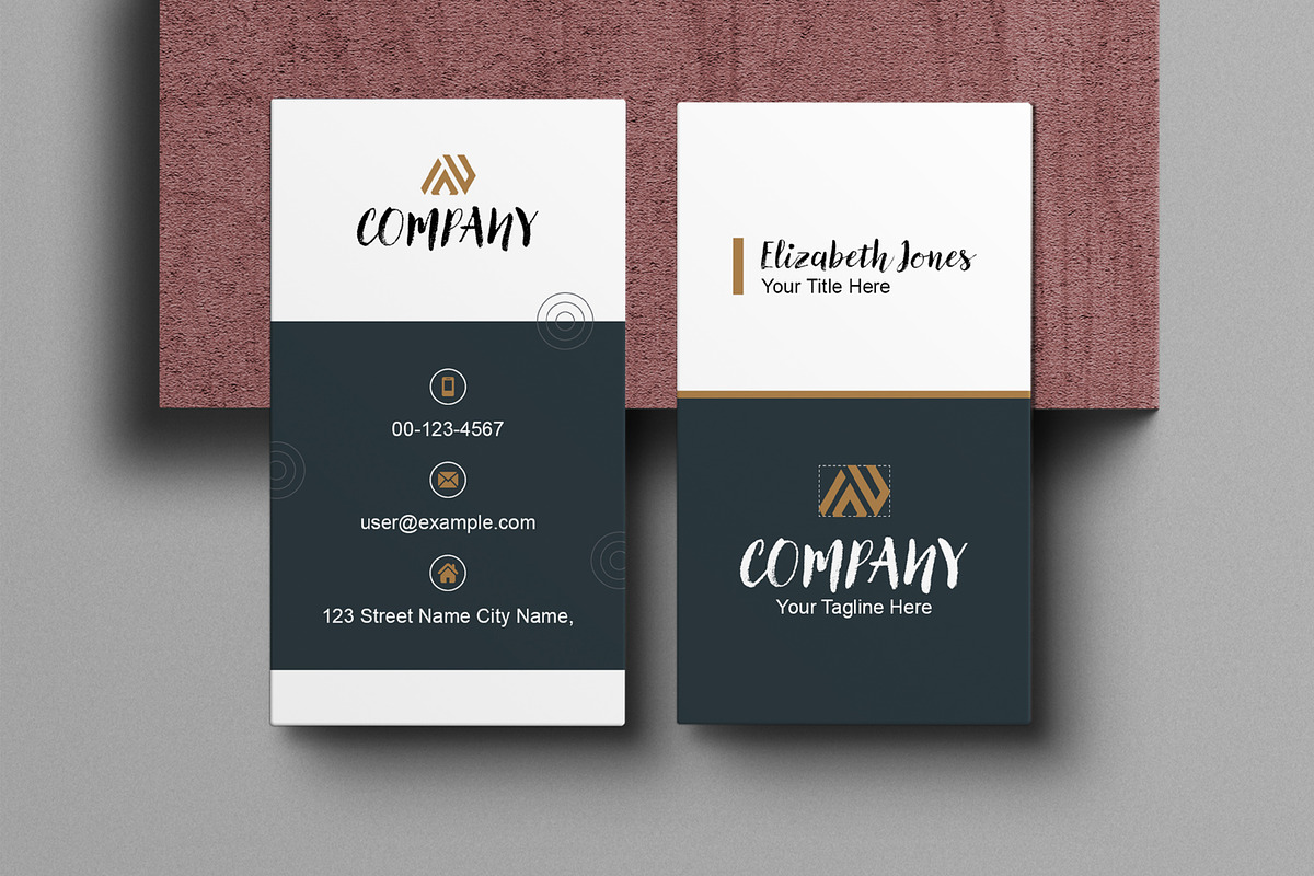Modern Business Card Layout, a Business Card Template by MightyDesign (Photo 1 of 6)