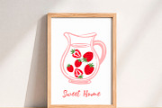 Hand Painted Strawberry Clipart PNG, an Object Illustration by PatternPalette (Thumbnail 4 of 7)