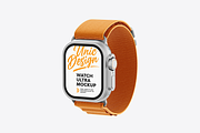 Watch Ultra Mockup, a Wearable Device Mockup by UnicDesign (Thumbnail 5 of 7)