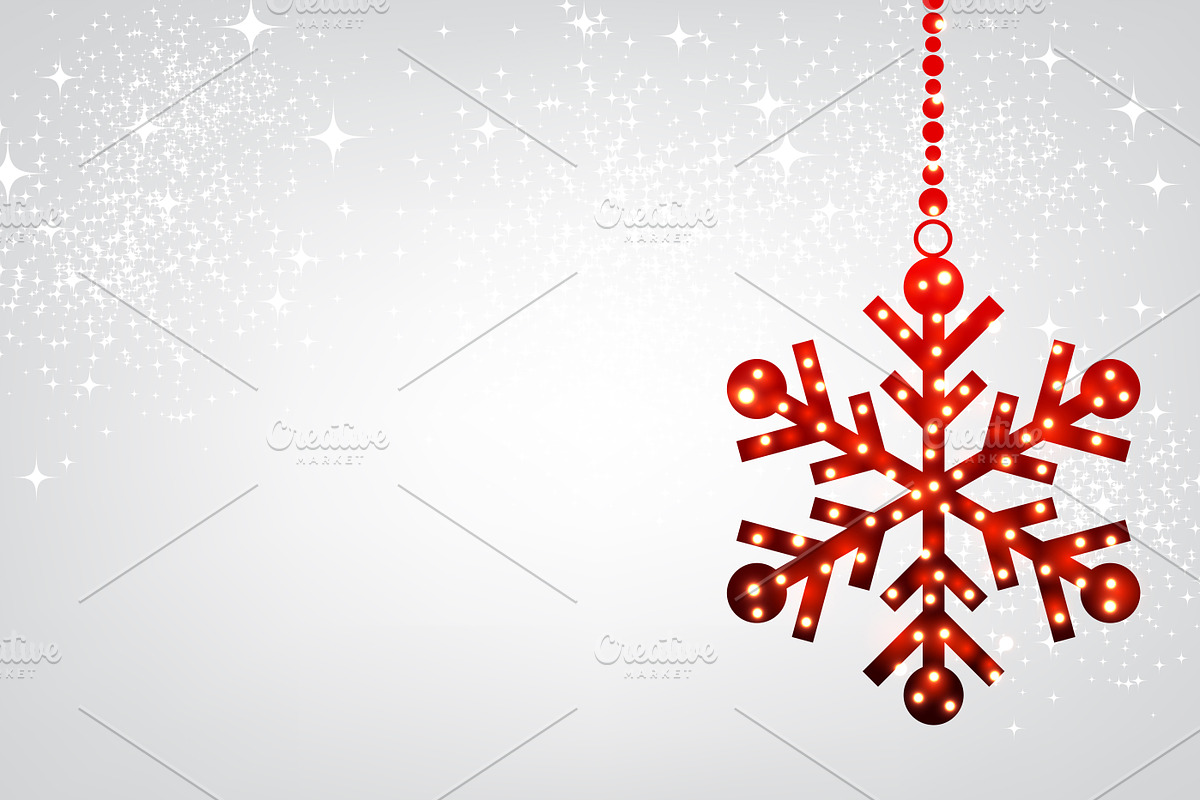 Red Christmas & New Year set, a Decorative Illustration by Vjom (Photo 8 of 12)