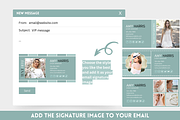 Canva Email Signature Bundle, an Email Template by SunshineStudioBoutique (Thumbnail 4 of 9)