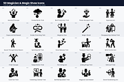 50 Magician & Magic Show Icons, a Duotone Icon by Symbolic Language (Thumbnail 3 of 4)