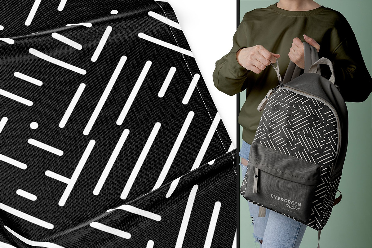 Black And White Pattern Bundles, a Pattern Graphic by Vibrand Studio (Photo 7 of 11)