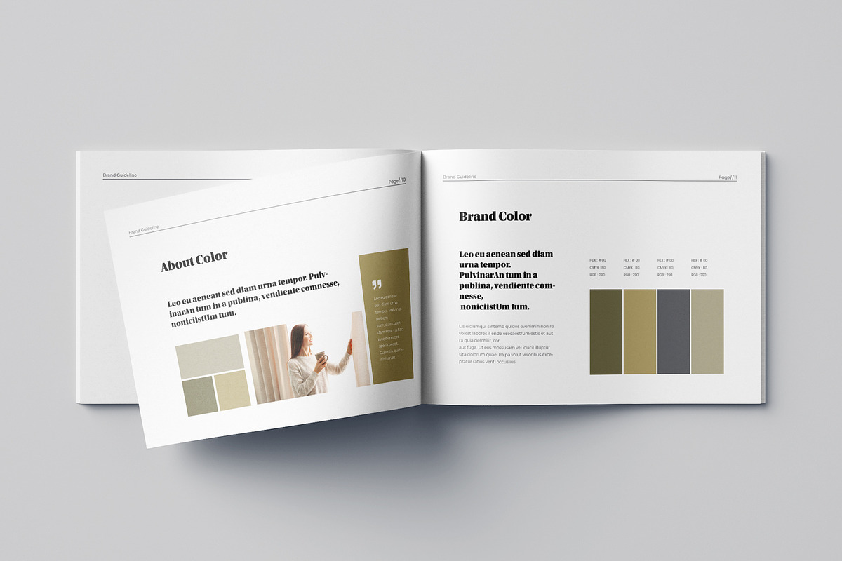 Brand Guidelines | Word & EPS, a Brochure Template by HiveArts