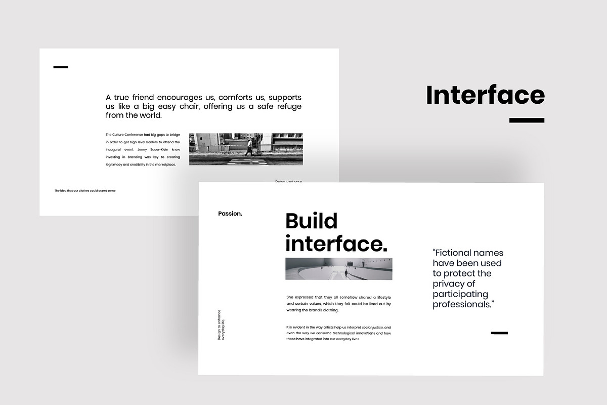 Passion - Minimal powerpoint, a Presentation Template by Dirtytemp Studio (Photo 10 of 11)