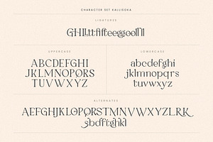 Kallisoka Modern Elegant Serif