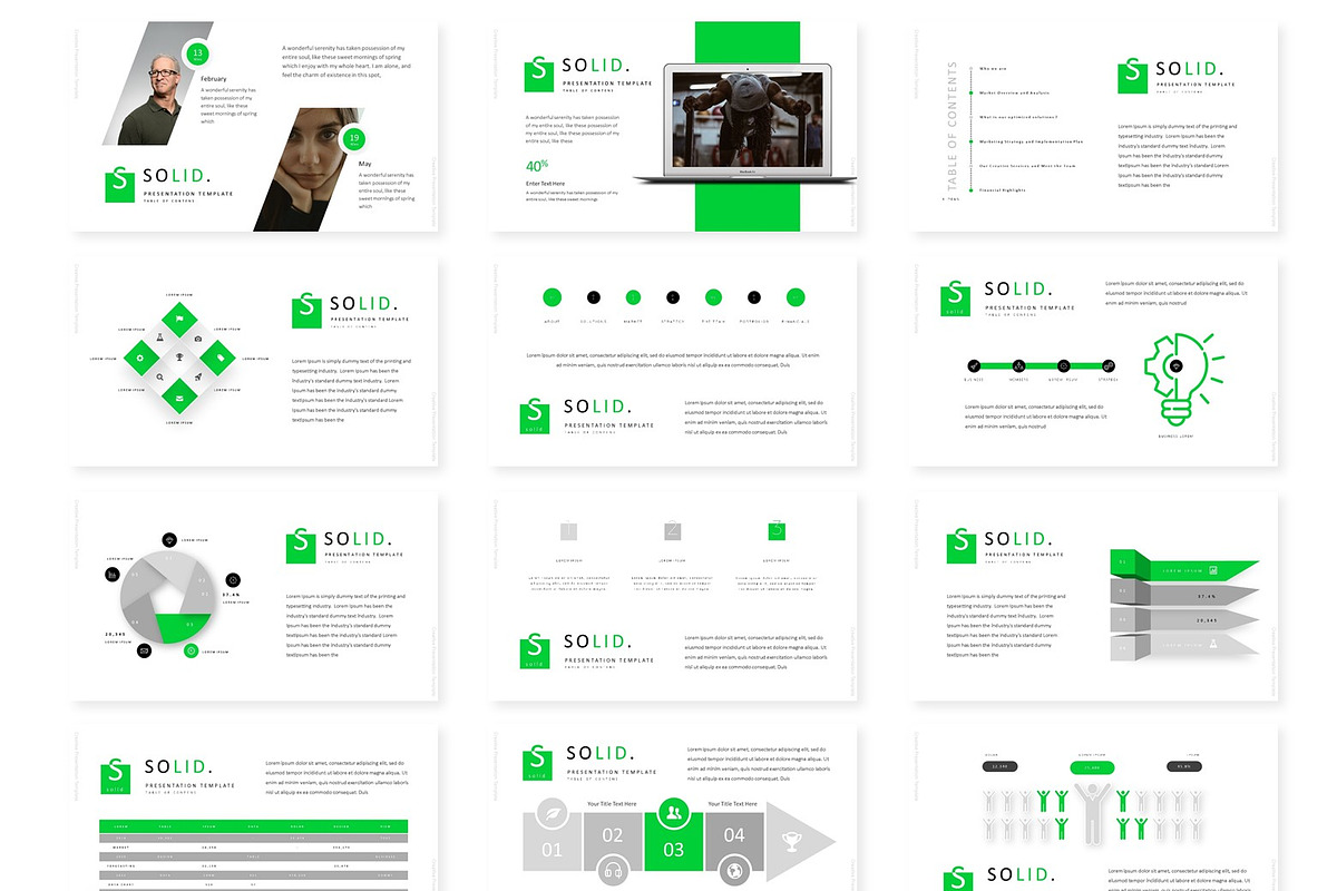 Solid - Powerpoint Template, a Presentation Template by AQR Studio
