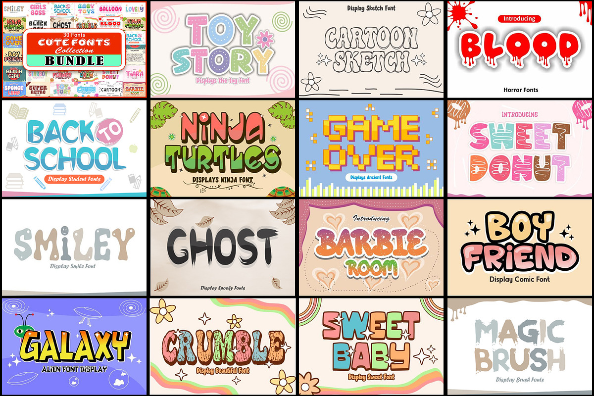 30 Cut Font Bundle, Modern, collect, a Handwritten Font by JustArtDigital (Photo 3 of 3)
