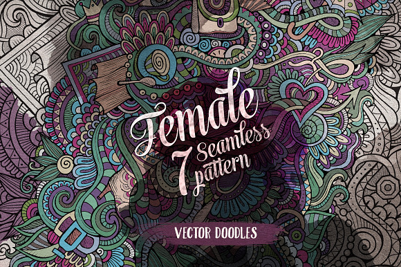 Female Seamless Pattern preview 6