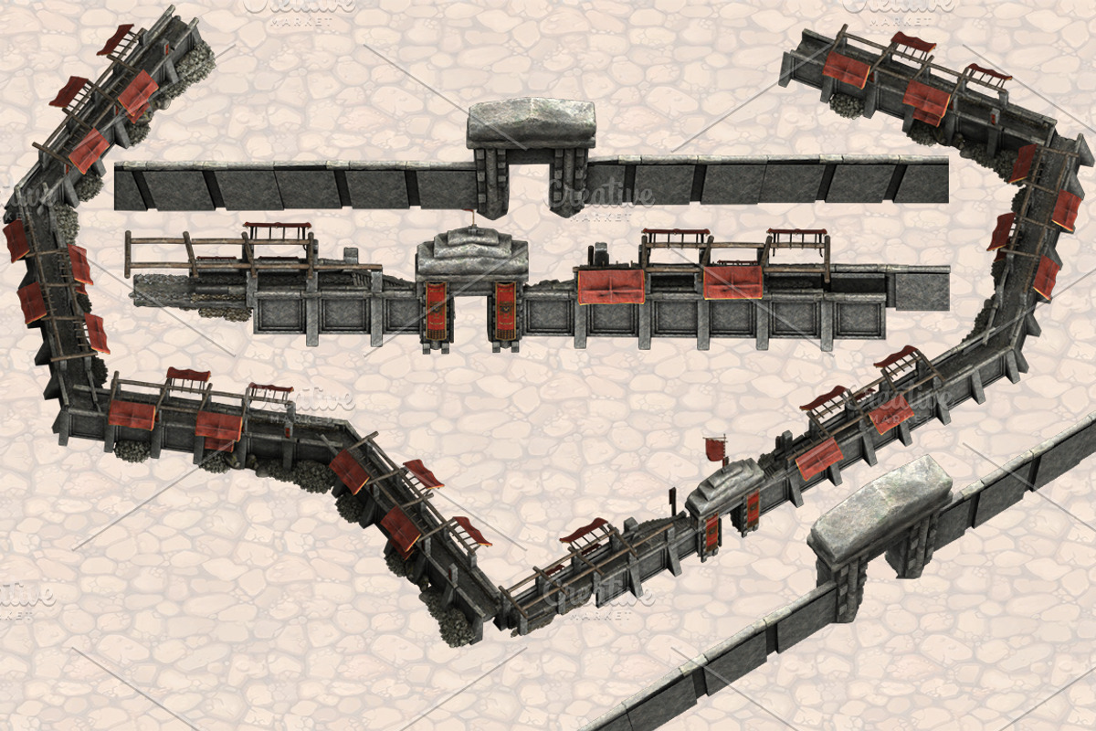 Isometric Ancient City Pack, an Object Graphic by Beatheart Creative Studio (Photo 37 of 77)
