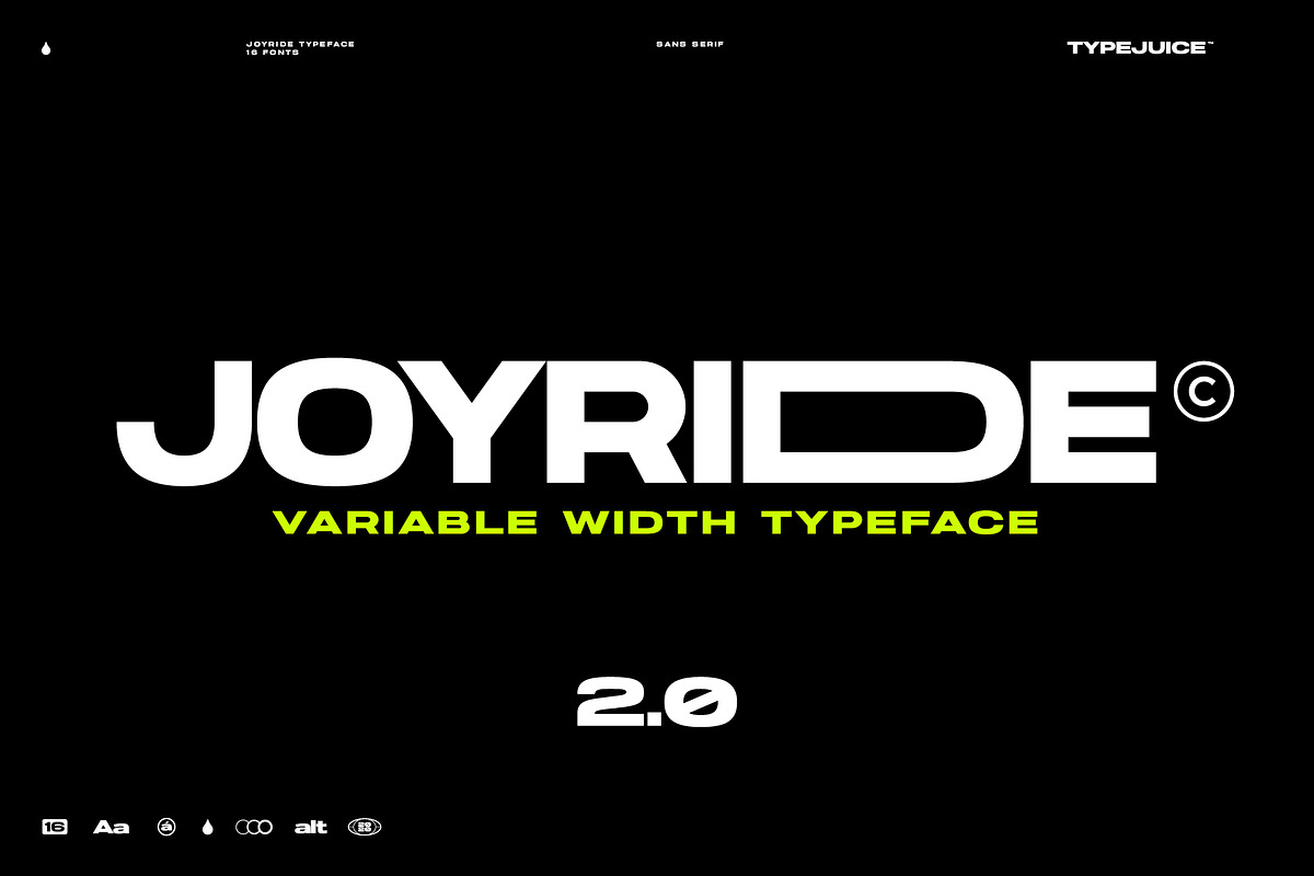 Joyride Extended Typeface