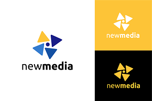New Media Logo, a Branding & Logo Template by zaqilogo