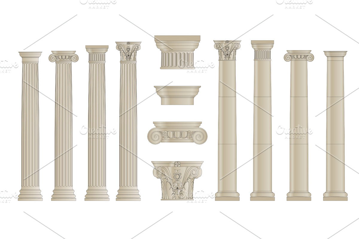 set of colums, an Object Illustration by piter.goskov