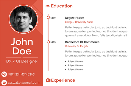 Clean Resume Design