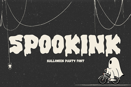 SpookInk - Halloween Font, a Font by Arendxstudio