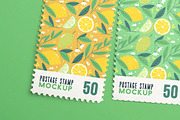 Four Postage Stamps Mockup, an Advertising Mockup by Custom Scene (Thumbnail 3 of 11)