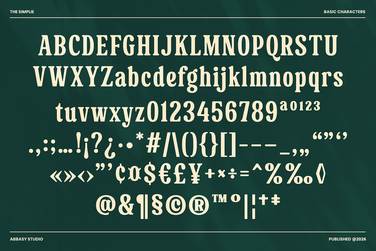 The Simplie, a Serif Font by Abbasy Studio (Photo 5 of 13)