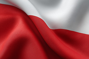 Close up of Polish national flag, a Background Photo by MistyDay