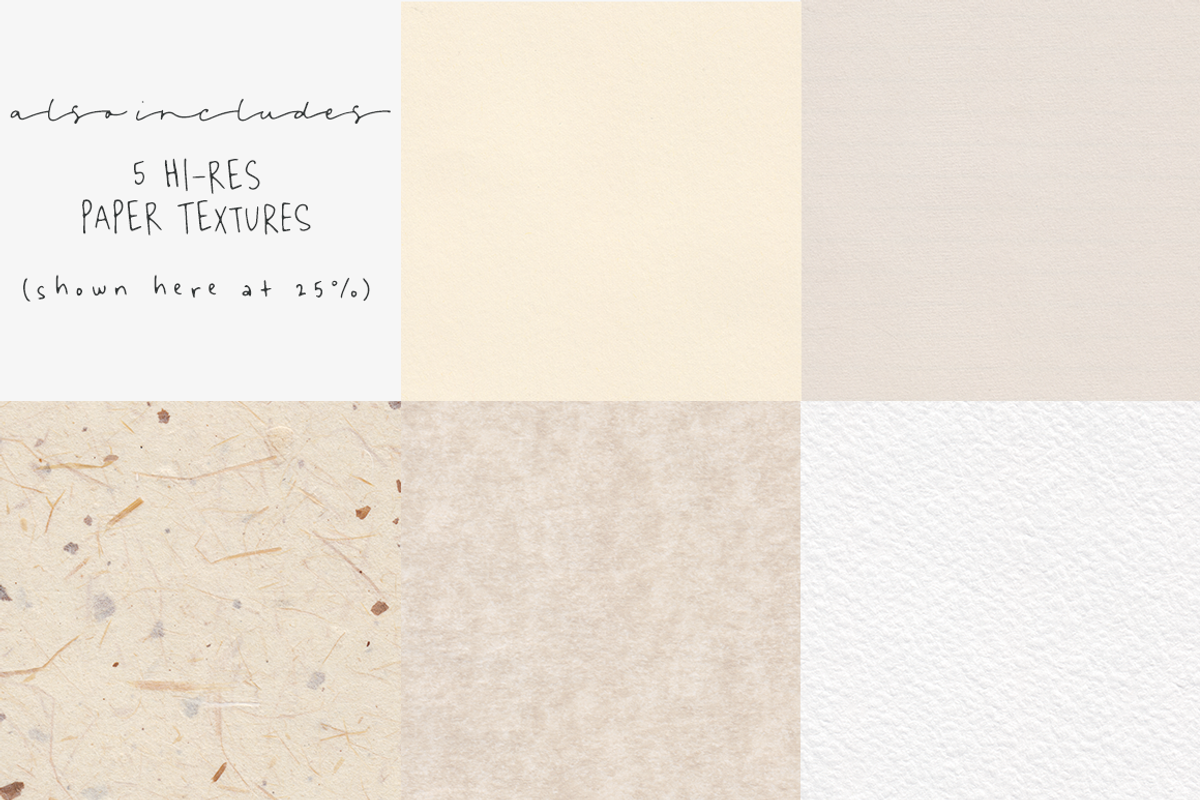 Leaves and Twigs font trio & extras, a Script Font by Ana's Fonts (Photo 16 of 17)
