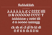 Sableklish - Unique Serif Display, a Serif Font by Mokatype Studio (Thumbnail 9 of 10)