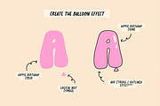 HIPPIE BIRTHDAY | Balloon Font, a Handwritten Font by Maria Feliz Fonts (Thumbnail 9 of 10)
