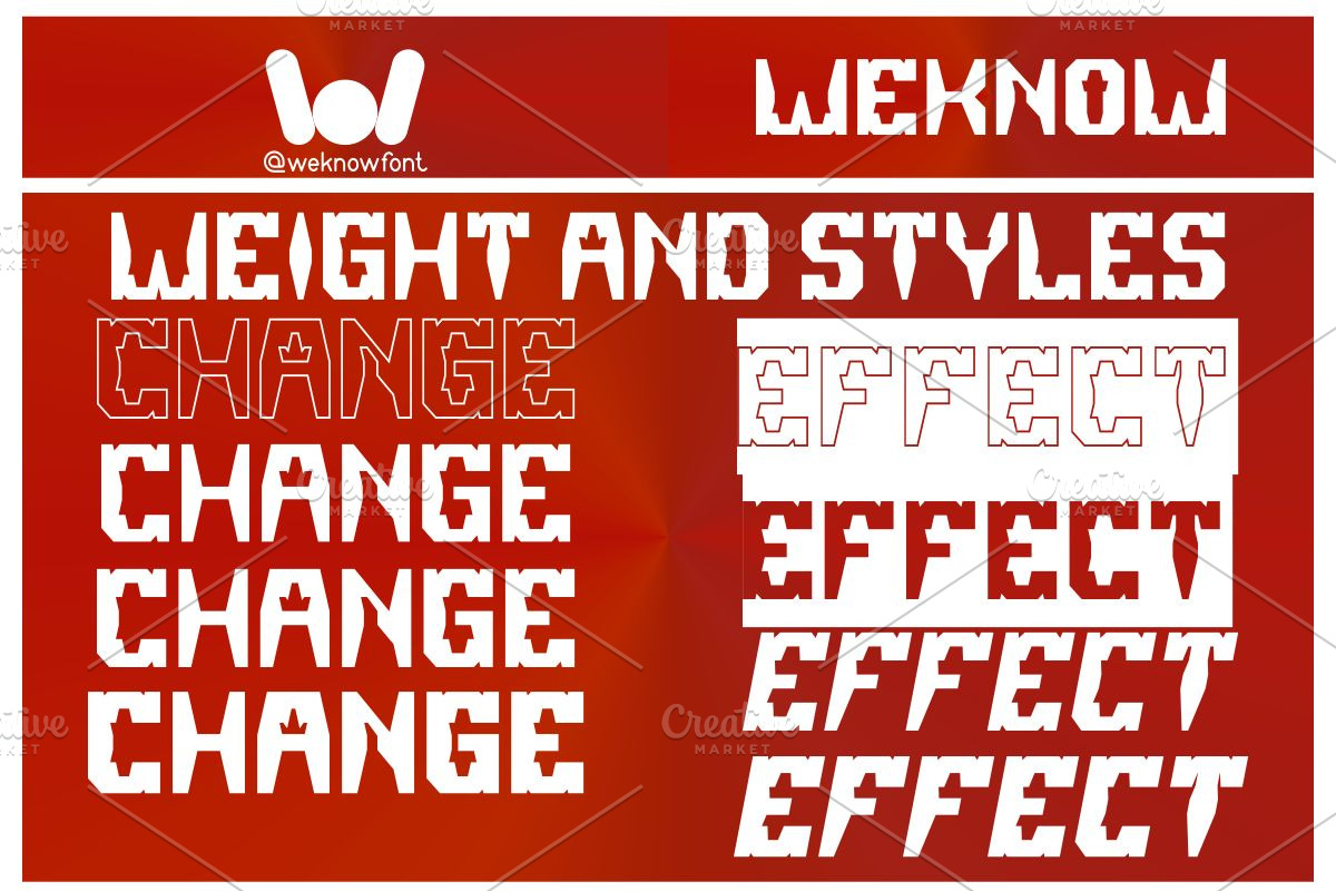 Change Effect font, a Font by weknow (Photo 7 of 8)