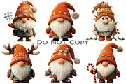 Whimsical Christmas Gnome Clipart, an Illustration by Craft Nest (Thumbnail 9 of 10)