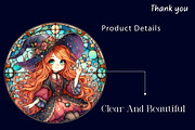 Stained Glass Witch Sublimation, a Work Illustration by Dream Creation (Thumbnail 5 of 5)