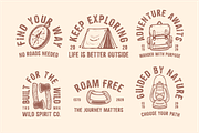 Vintage Outdoor Camping Clipart Set, an Object Graphic by MovinkGraphicStudio (Thumbnail 3 of 3)