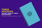 6x9 Spiral Bound Notebook Mockup, a Print Template by IFBdesign (Thumbnail 4 of 7)