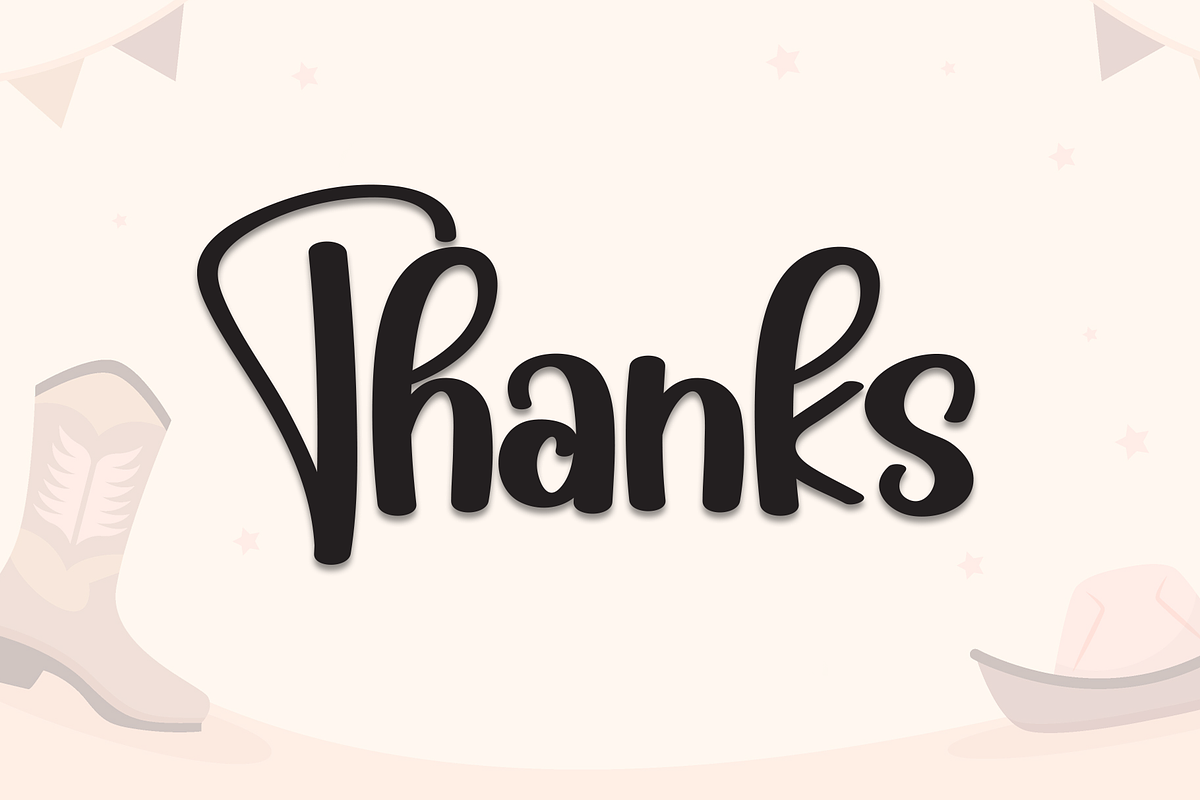 Cowboy Boho | Script Font, a Handwritten Font by Scratchones (Photo 8 of 8)