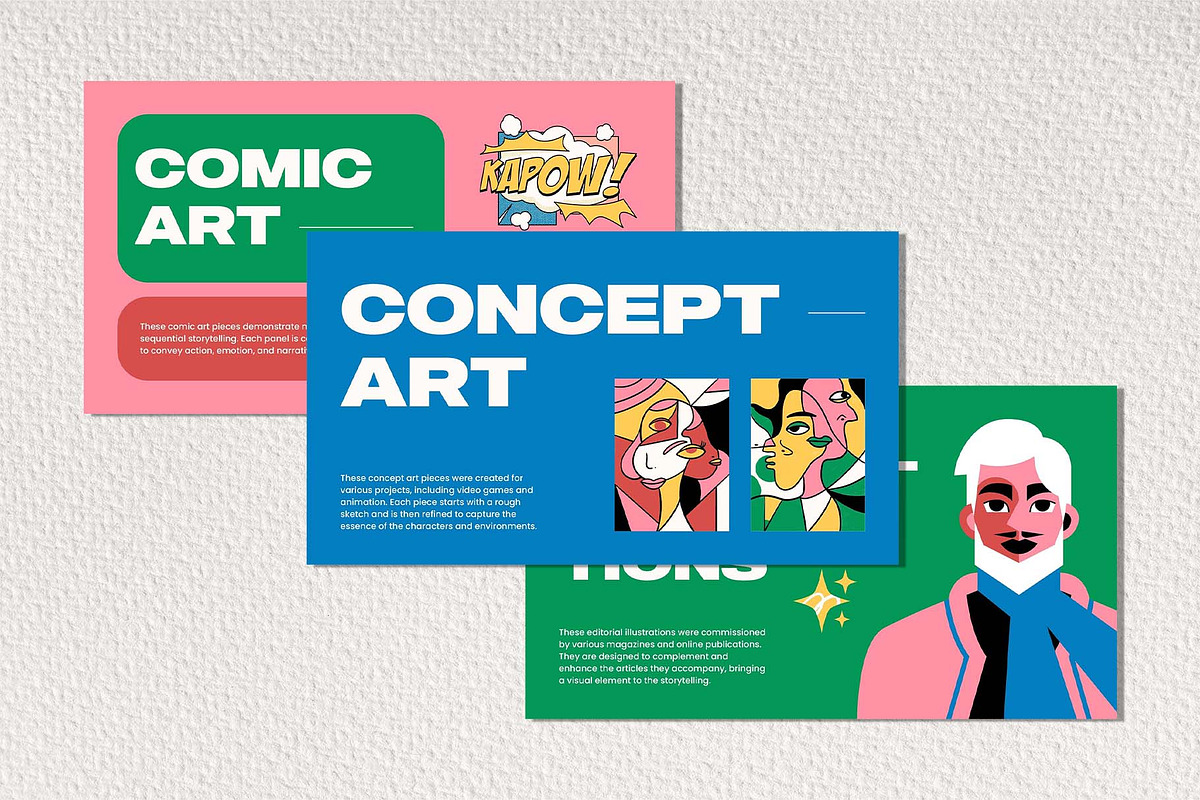 Sache-Illustrator Portfolio Template, a Presentation Template by Invisual Studio (Photo 5 of 7)