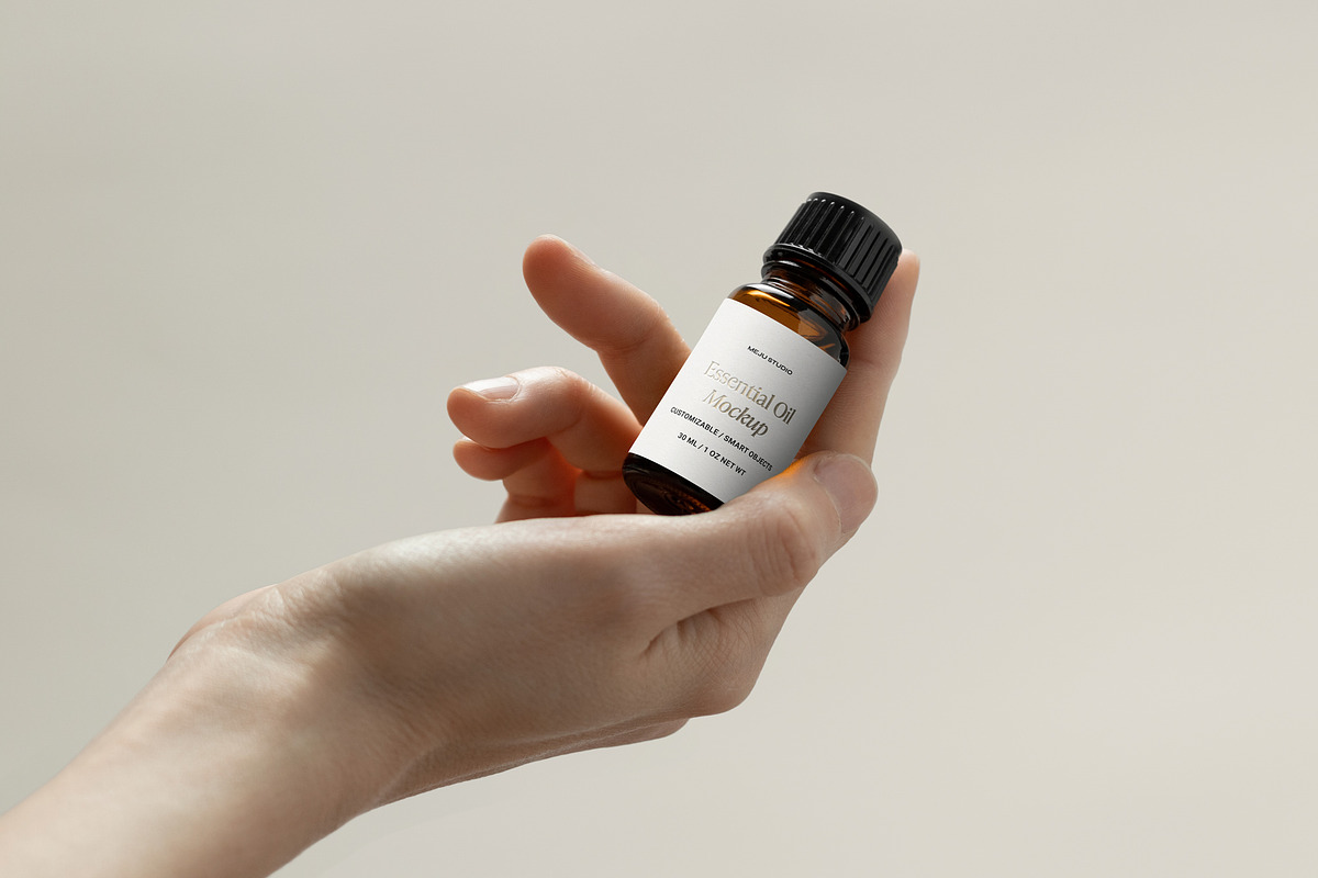 Essential Oil Bottle Mockup Bundle, a Packaging Mockup by Wildfield Studio (Photo 10 of 10)