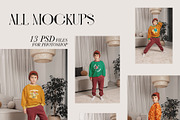 Kids Sweatshirt Model Mockup Bundle, a Shirt Mockup by Neutral Mockups (Thumbnail 3 of 4)