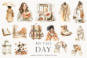 My Fall Day, a Seasonal Illustration by PeDe Designs (Thumbnail 6 of 12)