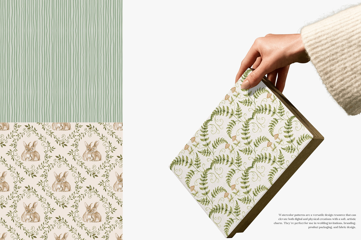 woodland charm seamless pattern set, a Pattern Graphic by Patishop Art (Photo 10 of 10)