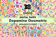Dopamine Geometric Digital Paper, a Background Graphic by LA Design (Thumbnail 1 of 10)
