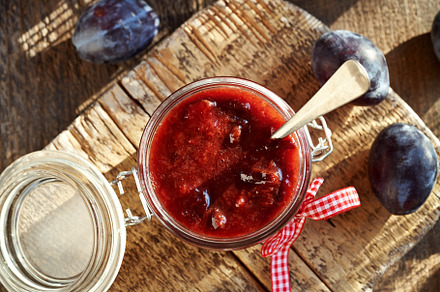 Klevela - homemade preserved product similar to plum jam, a Food & Drink Photo by Madeleine Steinbach