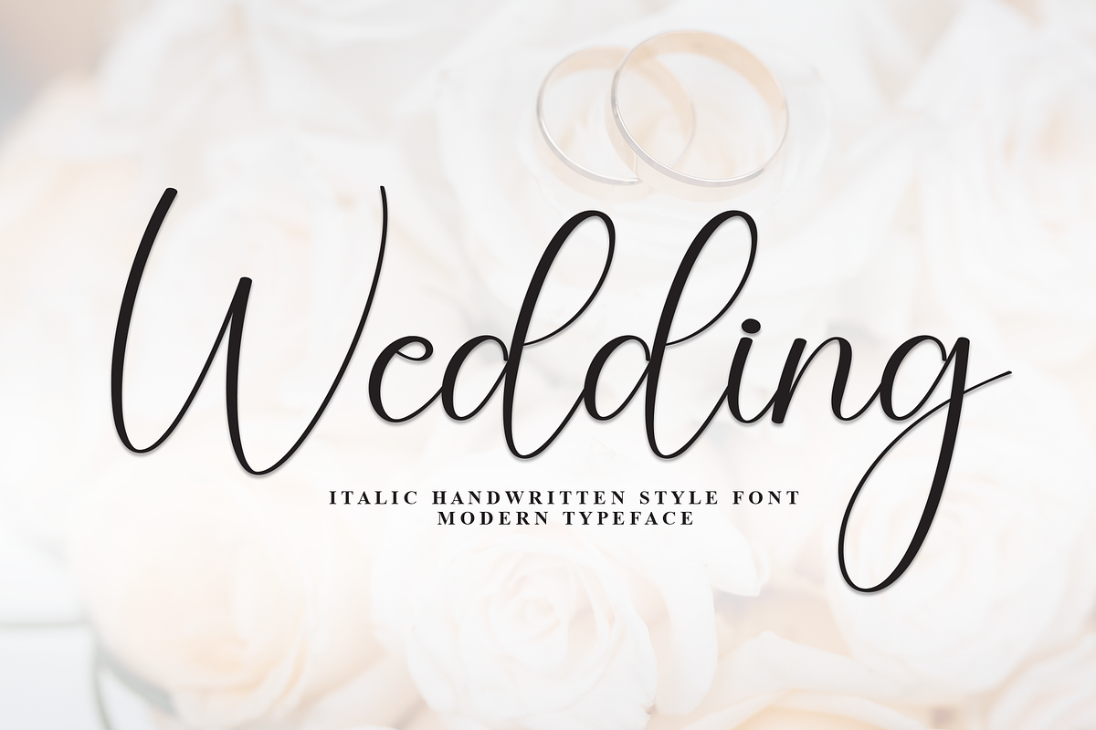 Wedding | Script Font, a Handwritten Font by Scratchones (Photo 1 of 8)