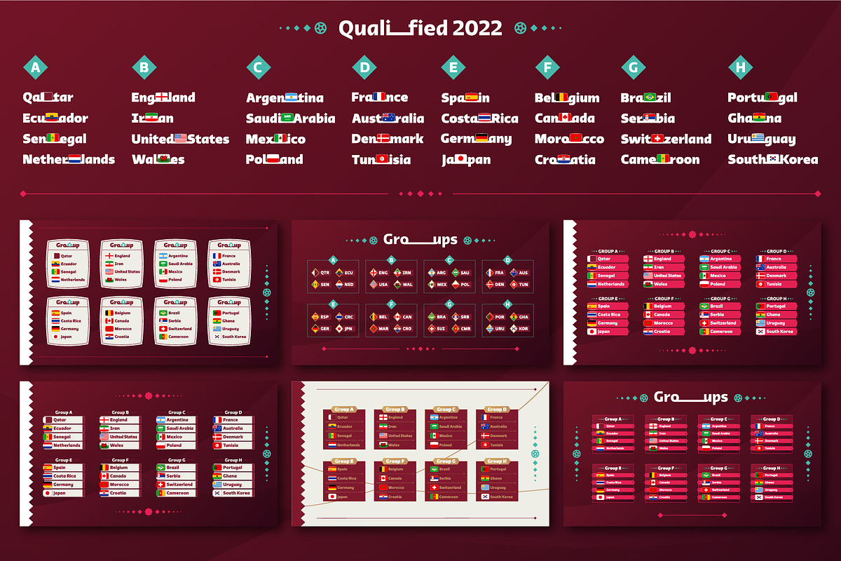World Cup Qatar 2022 - Mega Set, a Decorative Illustration by Lunarts Studio (Photo 3 of 6)