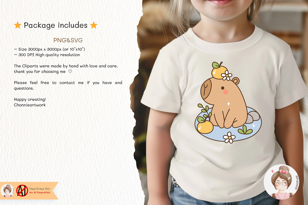 Groovy Capybara SVG PNG, a Seasonal Illustration by Chonnieartwork (Photo 3 of 3)