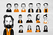 Hand drawn diverse faces, a Person Illustration by Huza Studio (Thumbnail 7 of 8)