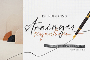 Strainger Signatures  Font
