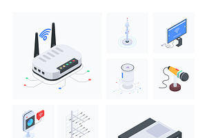 Animated Communications Icon Set